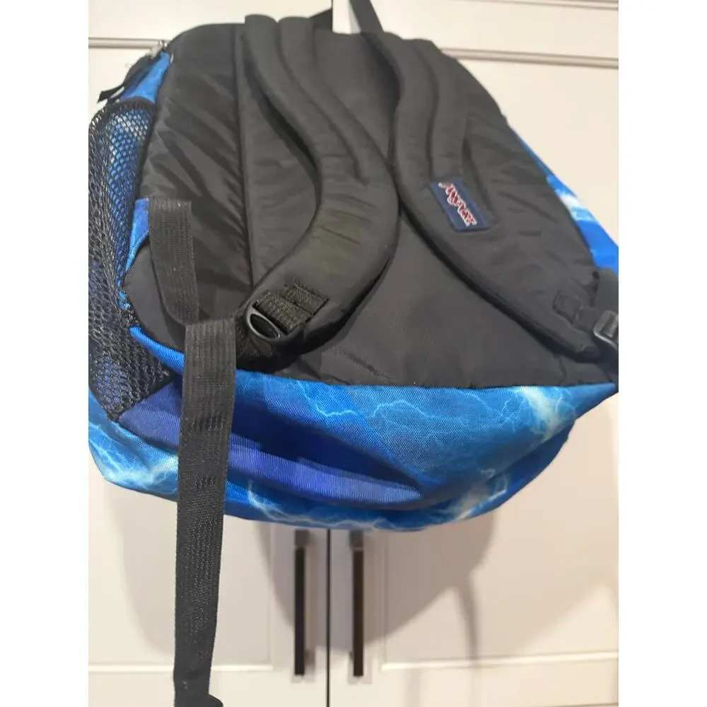 JanSport Big Student 17.5” Backpack Rare Lightning Blue Large JM